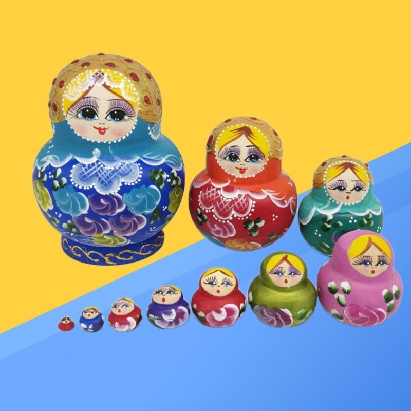 russian dolls babushka and matryoshka